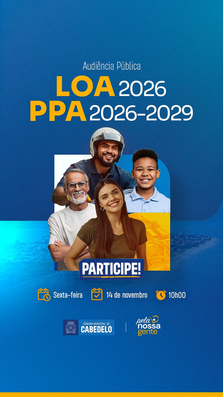 Câmara de Cabedelo realiza audiência pública para analisar as Propostas da LOA 2026 e do PPA 2026-2029
